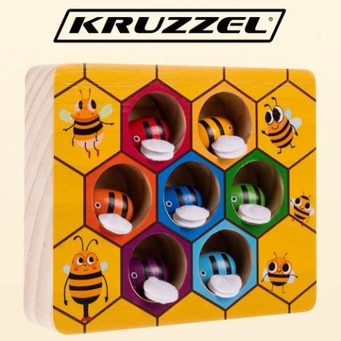 Gra drewniana "plaster miodu" Kruzzel 21910 Gra drewniana "plaster miodu" Kruzzel 21910