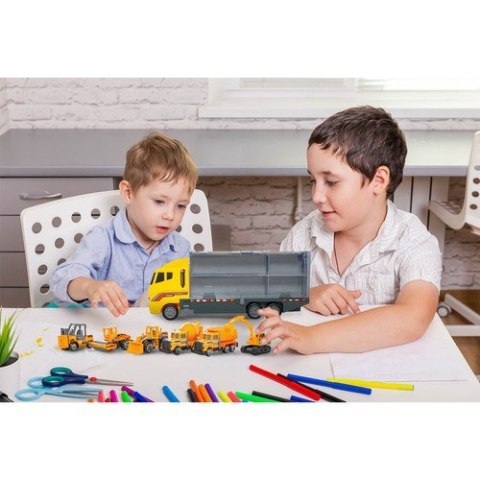 Zestaw ciężarówka TIR z 6 autami 22481 Zestaw ciężarówka TIR z 6 autami 22481