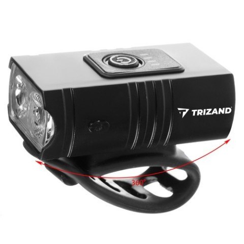 Lampka rowerowa 4T6 USB + tylne światło 23677 Lampka rowerowa 4T6 USB + tylne światło 23677
