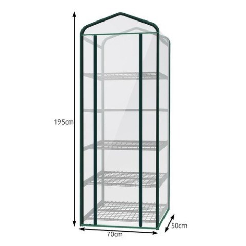 Szklarnia foliowa mini - 5 półek 23359 Szklarnia foliowa mini - 5 półek 23359