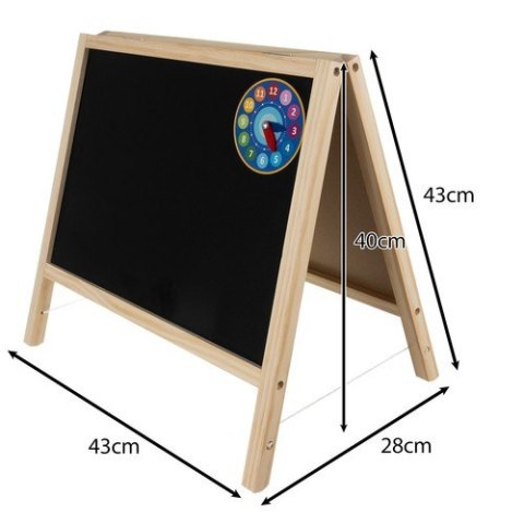 Tablica kredowa magnetyczna 40x40 cm 25571 Tablica kredowa magnetyczna 40x40 cm 25571