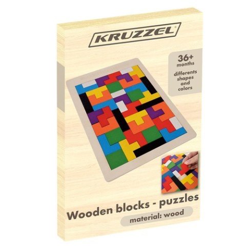 Układanka drewniana- puzzle/ Kruzzel 22667 Układanka drewniana- puzzle/ Kruzzel 22667