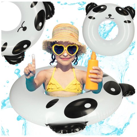 Kółko do pływania koło dmuchane kółko plażowe panda 80cm max 60kg Kółko do pływania koło dmuchane kółko plażowe panda 80cm max 60kg