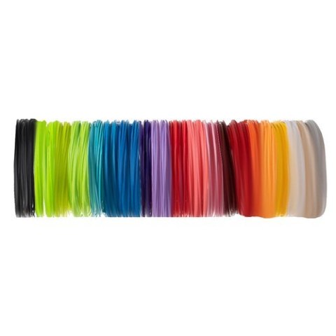 Filamenty PLA 3D- 20szt. x 3m Kruzzel 19874 Filamenty PLA 3D- 20szt. x 3m Kruzzel 19874