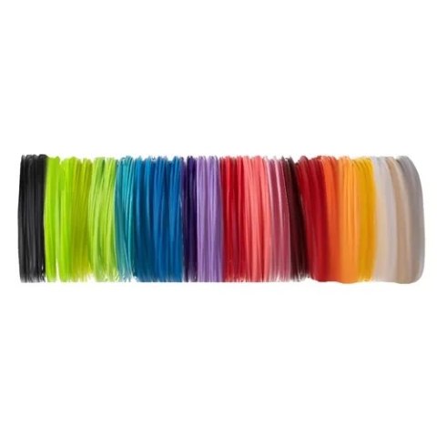 Filamenty PLA 3D- 20szt. x 5m 19872 Filamenty PLA 3D- 20szt. x 5m 19872