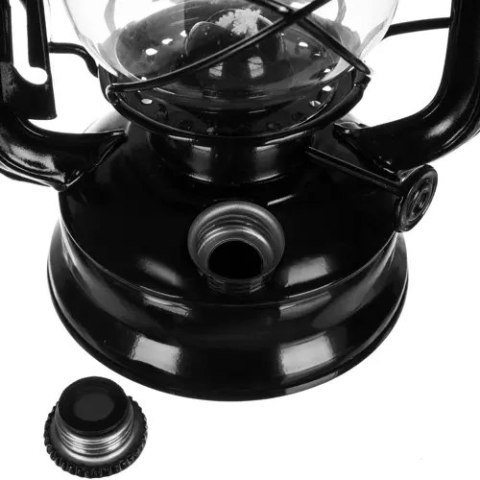 Lampa naftowa czarna 24cm Lampa naftowa czarna 24cm