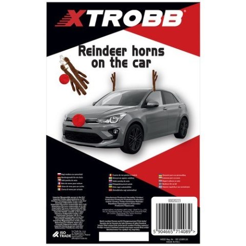 Rogi renifera na samochód Xtrobb 20223 Rogi renifera na samochód Xtrobb 20223