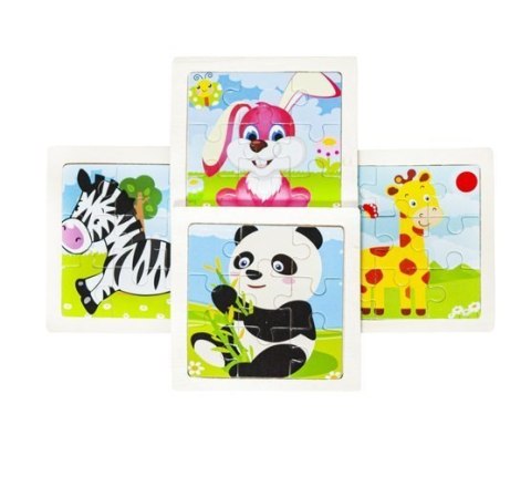 Układanka drewniana - puzzle 4 szt. U10973 Układanka drewniana - puzzle 4 szt. U10973