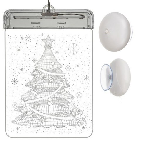 Witraż LED 3D- choinka Witraż LED 3D- choinka