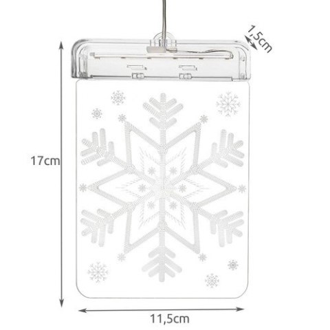 Witraż LED 3D- śnieżynka Witraż LED 3D- śnieżynka